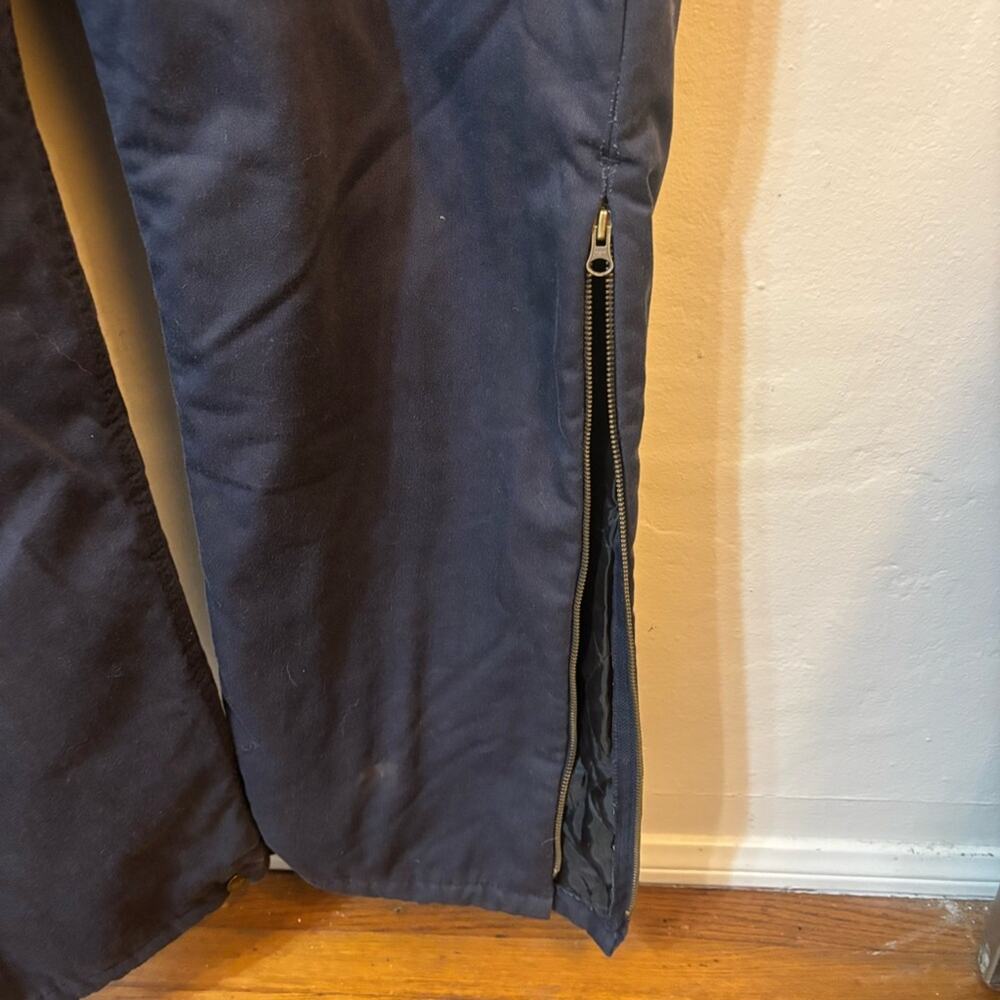 Vintage Berne Winter Insulated Duck Coveralls Navy Blue Workwear Large - Picture 8 of 15